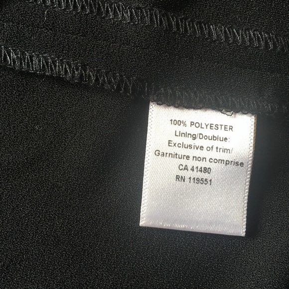 G/F Poly Black Open Front Vest Sz L - Picture 8 of 8